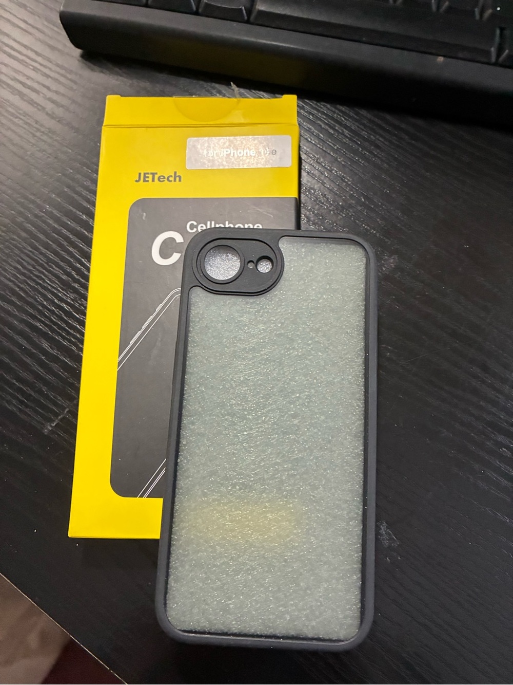 Black Cellphone Case for iPhone 16e (Black)